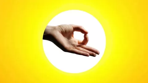 Simple hand gestures used in holistic healing techniques with Yoga.