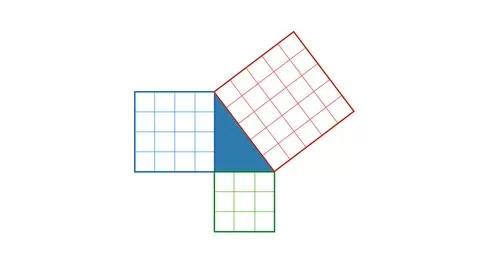 Pythagoras Theorem with full solutions and explanations. Quiz and exam questions with full solutions. Proof of theorem.