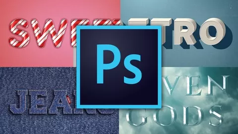Create Photoshop Effects from scratch. Make popular text effects in Adobe Photoshop by doing practical projects.