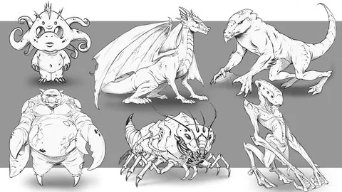 Learn to Draw Amazing Creature Concepts with Confidence!