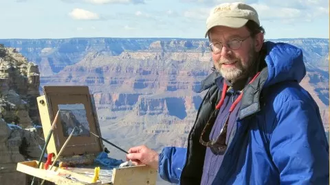 Learn the essentials of plein air painting in a series of short video lessons.