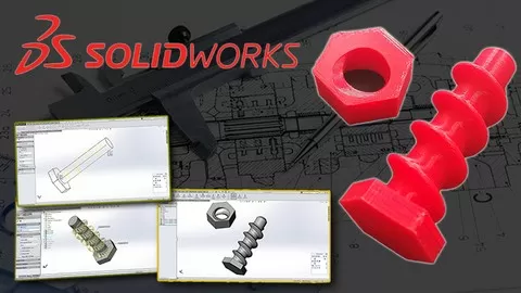 [9.3/10] Master Solidworks 2018 - 3D CAD Using Real-world Examples