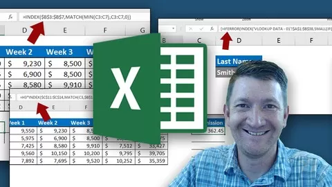 Develop Dynamic Excel Worksheets by Mastering Excel's INDEX and MATCH functions (Excel 2007