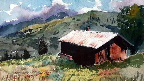 Draw & Paint Three Beautiful Landscapes in Watercolor