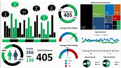 Create 6 Excel Dashboards - Learn Excel Data Analysis & Data Visualization with Pivot Tables