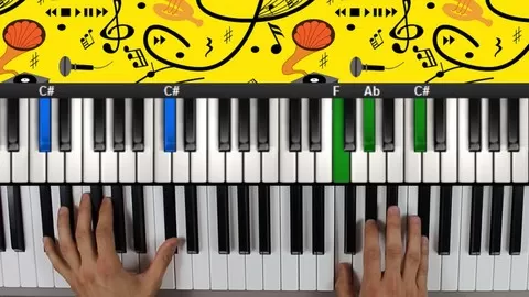 Learn piano the easy way! Play your favourite songs & even SING along