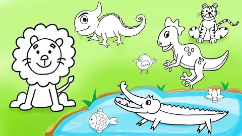 here you can learn proportion of animal's body and water animal