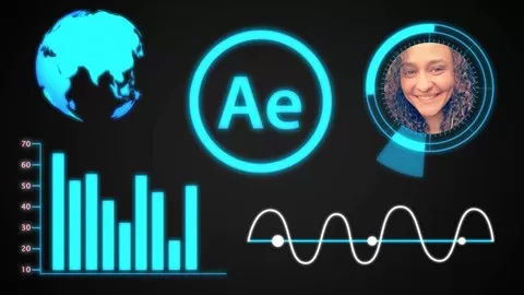 Create Animated Futuristic HUD Motion Graphics Elements in After Effects CC (Learning By Doing) - Project Files Included