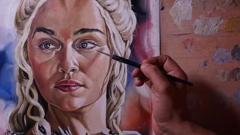 In this course you will learn a simple but effective method to create spectacular oil portrait painting.