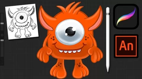 Learn to draw fun cartoons on your iPad with your Apple Pencil and then turn your art into simple animations.