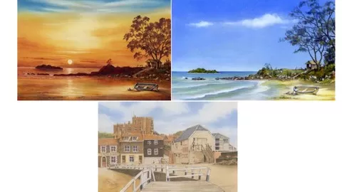 No Free-Hand Drawing Required. Learn to draw AMAZING Landscapes using only 9 Pastel Pencils. Follow Step by Step Videos.