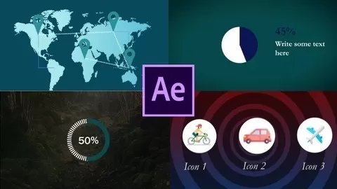 Learn how to use Adobe after effects To Create infographics & data visualization