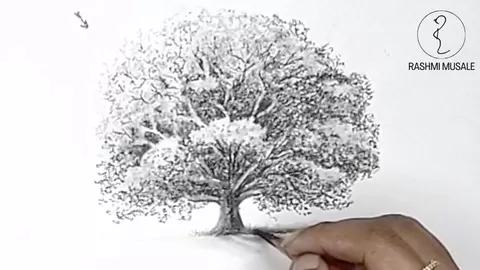 Learn how to draw realistic trees