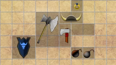 Draw all unique staff for your own RPG and fill inventory with cool items!