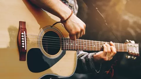 Learn guitar for beginners: guitar fingerpicking in 30 days