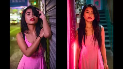 Understand Color Harmonies and Learn Photoshop Retouching for Night Portraits