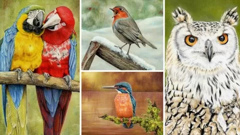 Learn to draw a variety of birds with stunning results using pastel pencils with Colin Bradley. 4 Subjects in 1!