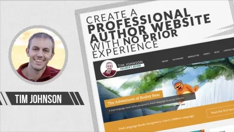 A comprehensive beginner's course to building your own author website with no experience and at VERY little cost.
