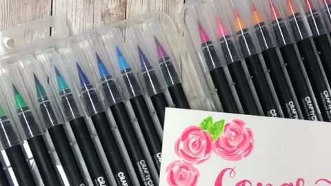 Make Art using Watercolor Brush Pens
