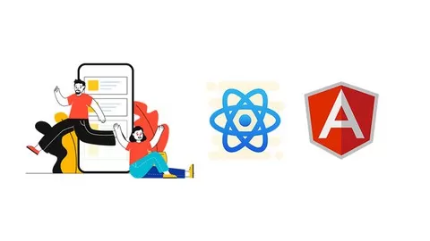 Complete Beginners guide to get started with React JS & Angular 10. Step by Step instructions with projects included