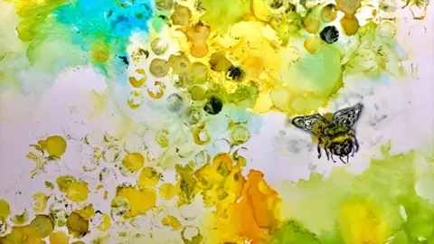 This class was created to help you work with alcohol inks in a loose way