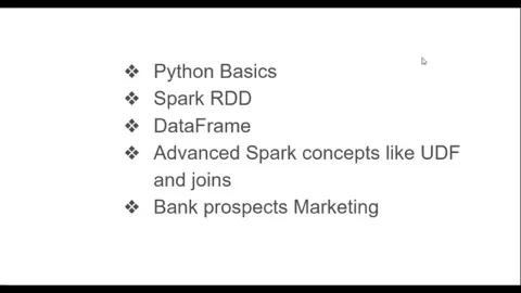 Learn Python with Spark and practice on Google Colab environment without environment setup hassles. You will learn the following in this course