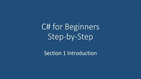 Learn the basic programming concepts to build applications in the popular C# programming language. These concepts are essential for building a strong founda...