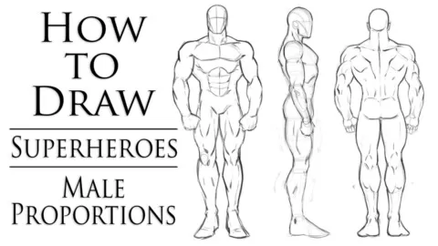 In this class you will learn how to construct the basic male superhero from three different views. Front