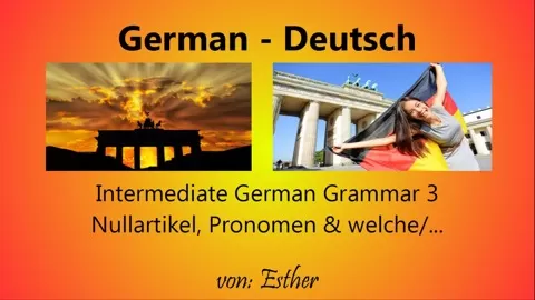 Learn how to say very commonplace things in commonplace situations in German using indefinite and possessive pronouns