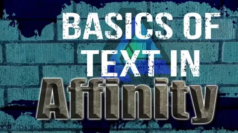 In this introductory course we focus on the basics of learning the various techniques to create amazing text in Affinity Designer.