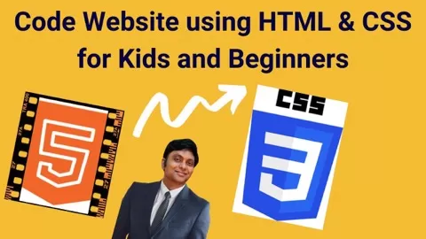 Welcome to "Coding for Kids - Create a website using HTML and CSS".This Course covers HTML and CSS from Scratch and is for Absolute Beginners' who want to co...