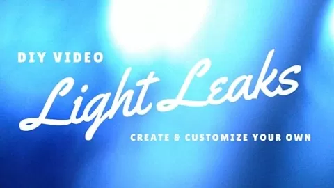 Learn how to create your own light leaks with any video camera even your phone!