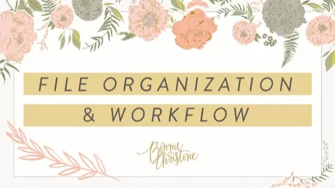 Join me in this class where we learn that maintaining organization of our creative work will help us also maintain inspiration and proficiency.