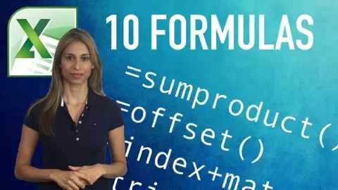 This top 10 Excel formulas Course introduces you to the most useful functions that will save you time on the job. You will work faster. You will work smarter...