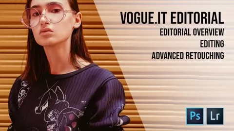 What does it mean to edit and retouch a full editorial for Vogue.it?