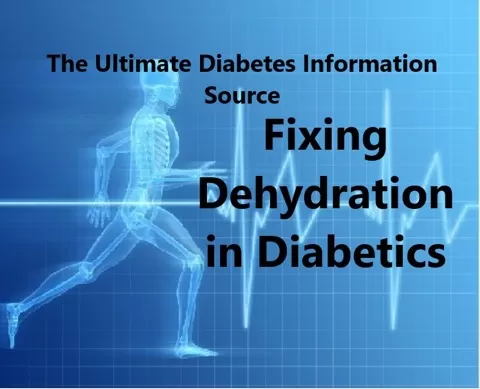 The overwhelming majority of diabetics are dehydrated and don't know it. The cause is erratic blood glucose levels and diet. Dehydration is a very dangerous ...