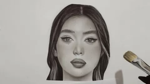 Realistic human portrait Drawing