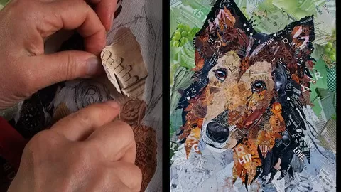 A Mixed Media Class -Learn to make an animal collage using magazine paper as your paint.