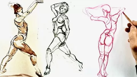 Learn how to draw beautiful and dynamic gestures with a working easy to follow step by step approach