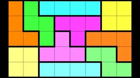 Classic 2D Tetris game