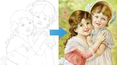 Learn How To Draw Émile Vernon's "Best Friends" Painting in Pastel. Apply what you learn and draw your own Children!