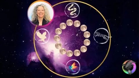 A spiritual healing shamanic witchcraft journey with the thirteen moons