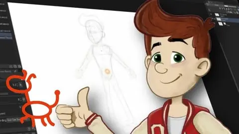 Learn how to create 2D characters ready to be animated for Cartoon Animator 4